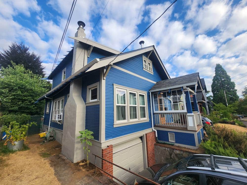 Repainted home after lead paint removal