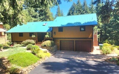 Metal Roof Painting & Solid Stain Project in Estacada, OR
