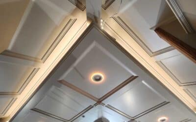 Interior Coffered Ceiling Fine Finish Painting In Damascus, OR