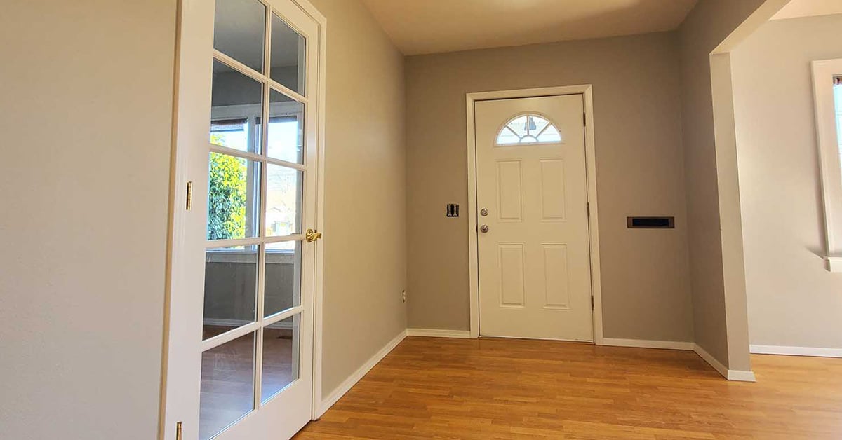 Home interior painted by professionals